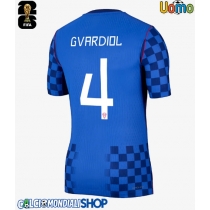 Maglie da calcio Croazia Josko Gvardiol #4 Seconda Maglia Mondiali 2026  Manica Corta